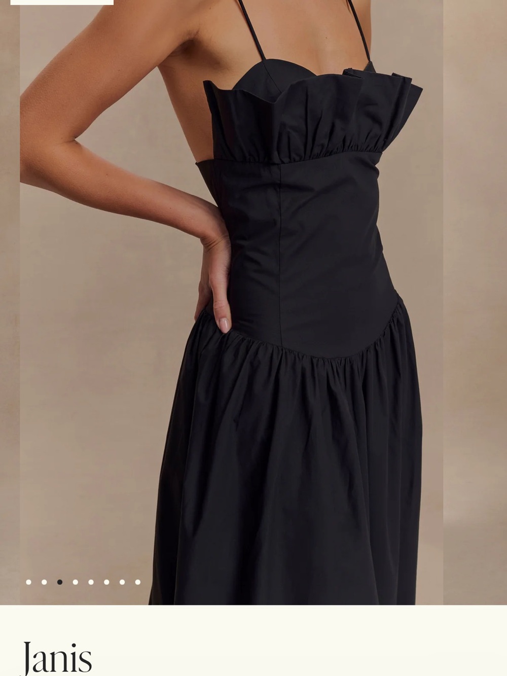 Meshki Black Ruffle Janis - Picture 3 of 5
